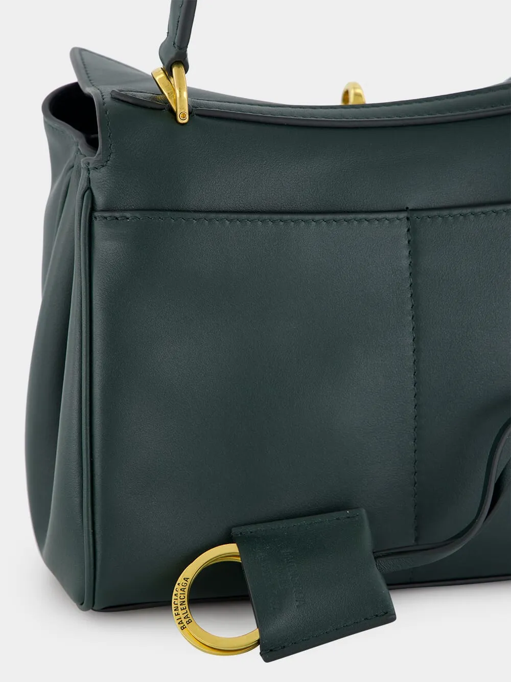 Rodeo Mini Handbag in Pine Green Calfskin