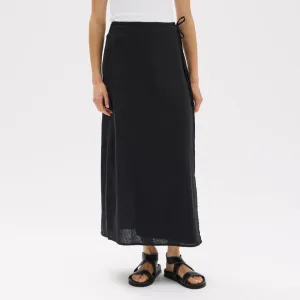 Roma Linen Wrap Skirt