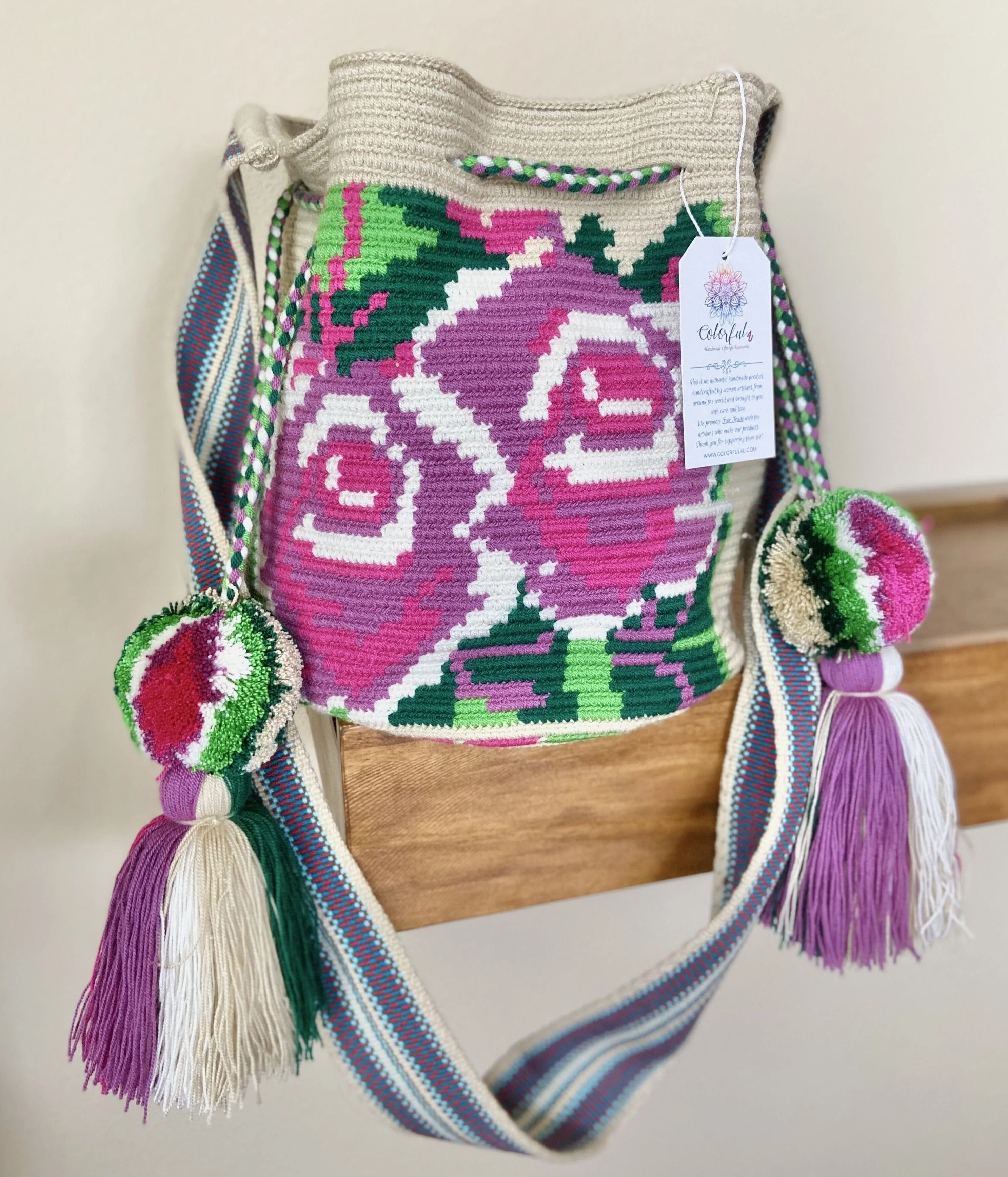 Rose Crochet Bags | Spring Crossbody Bags