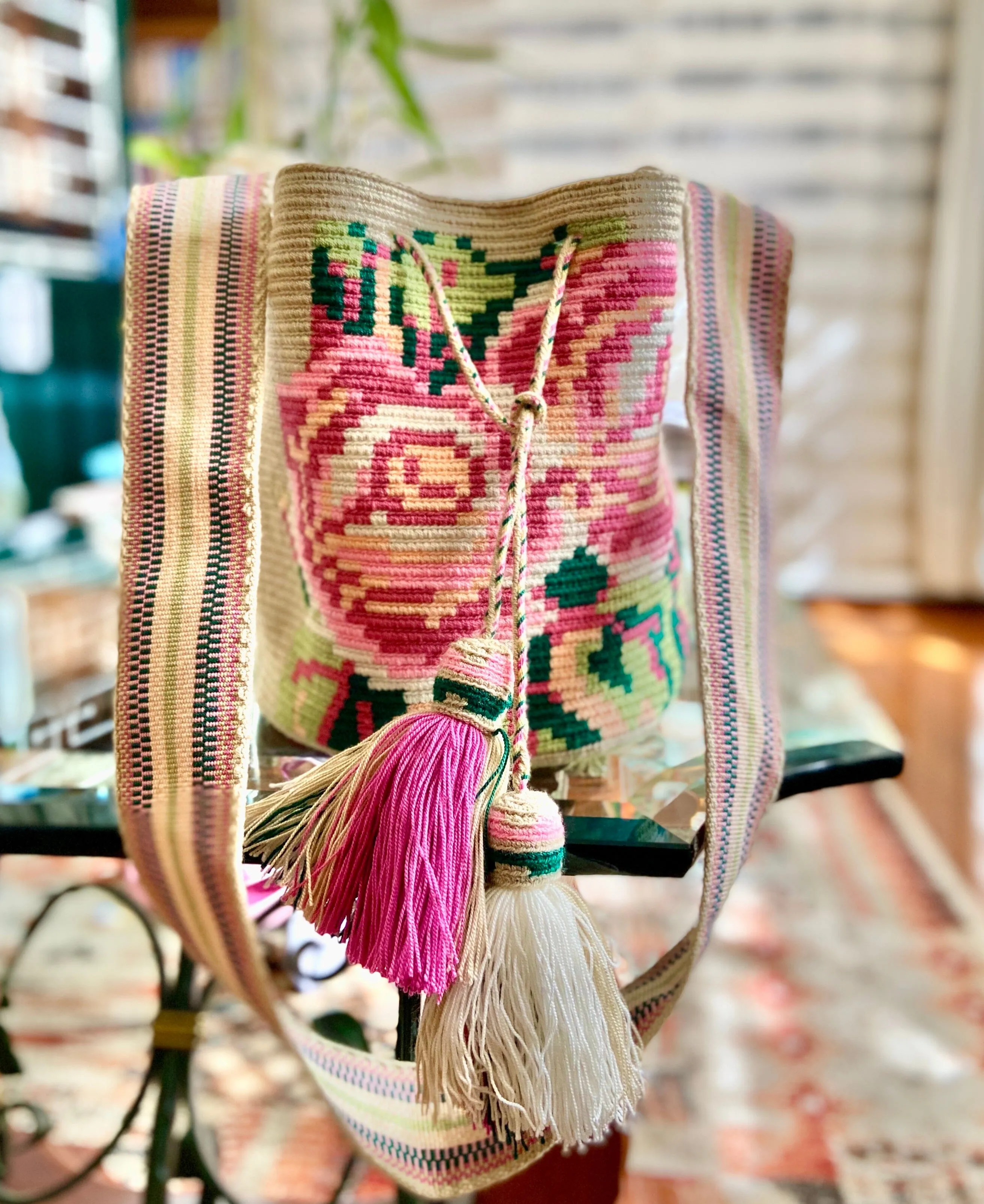 Rose Crochet Bags | Spring Crossbody Bags