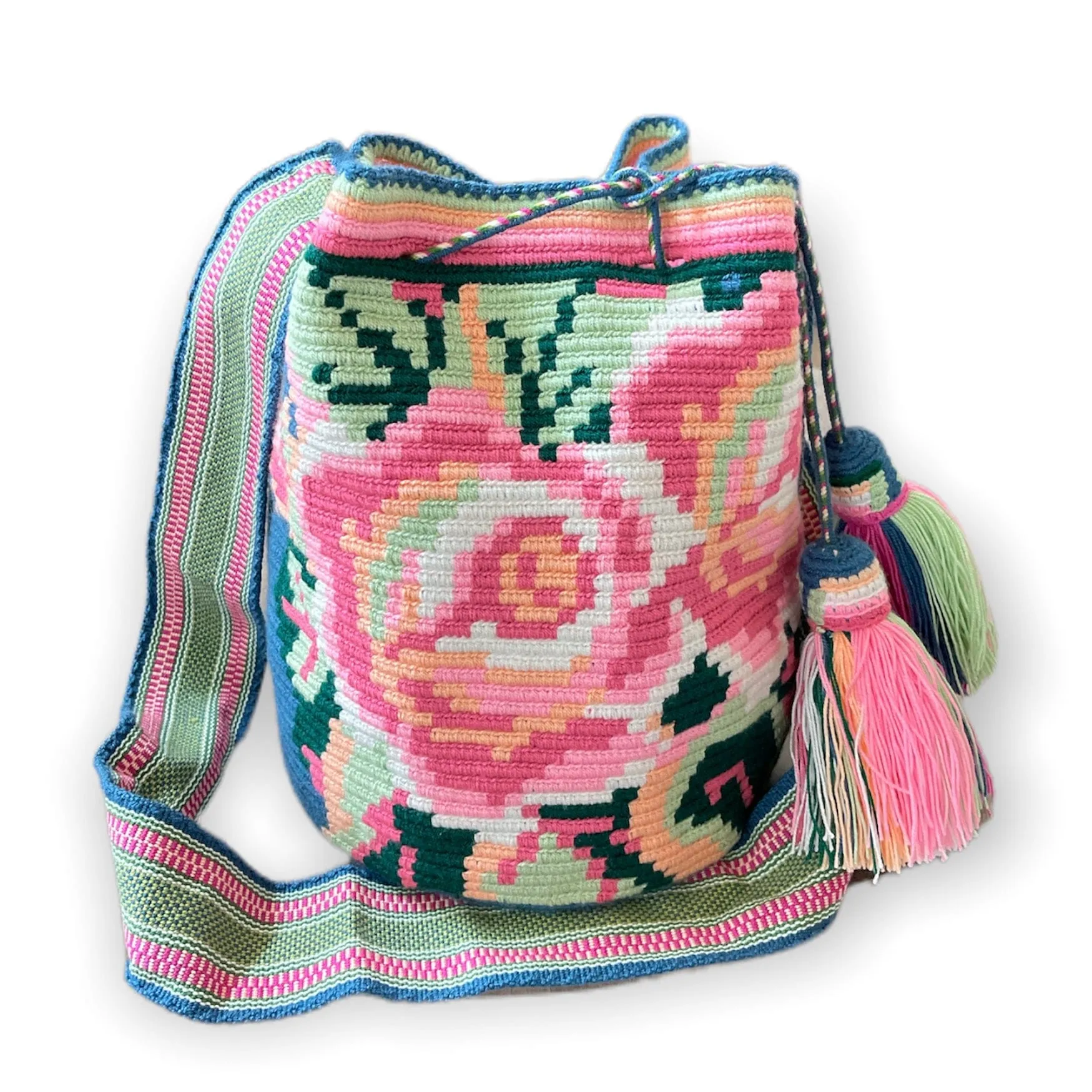 Rose Crochet Bags | Spring Crossbody Bags