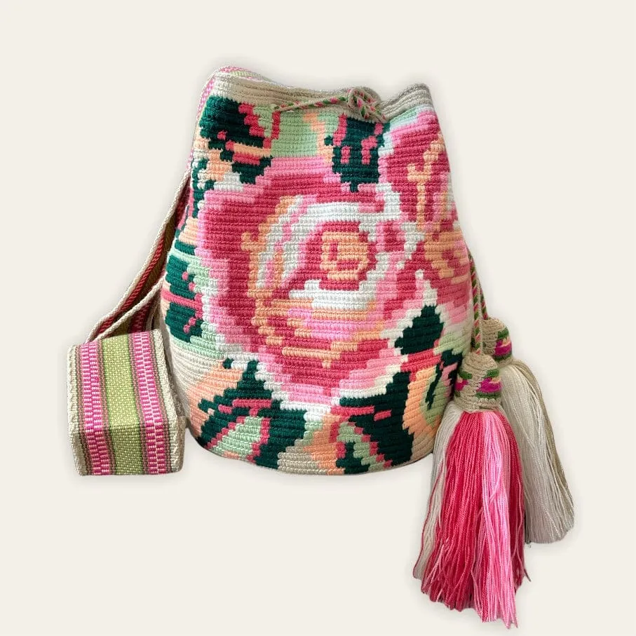 Rose Crochet Bags | Spring Crossbody Bags