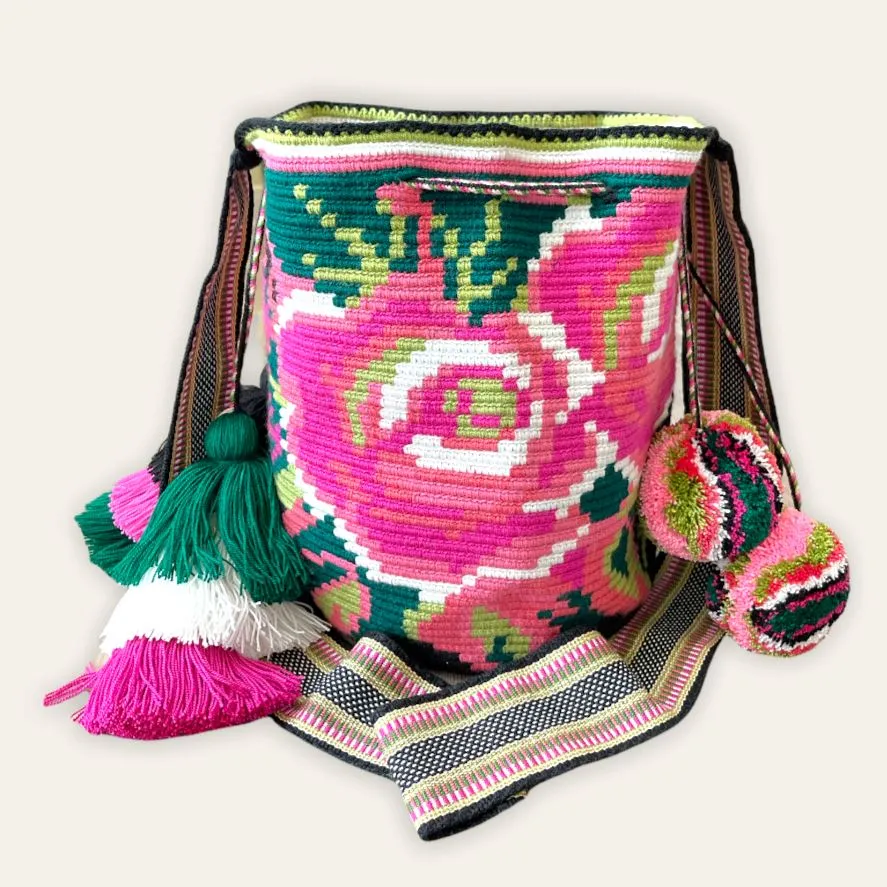 Rose Crochet Bags | Spring Crossbody Bags