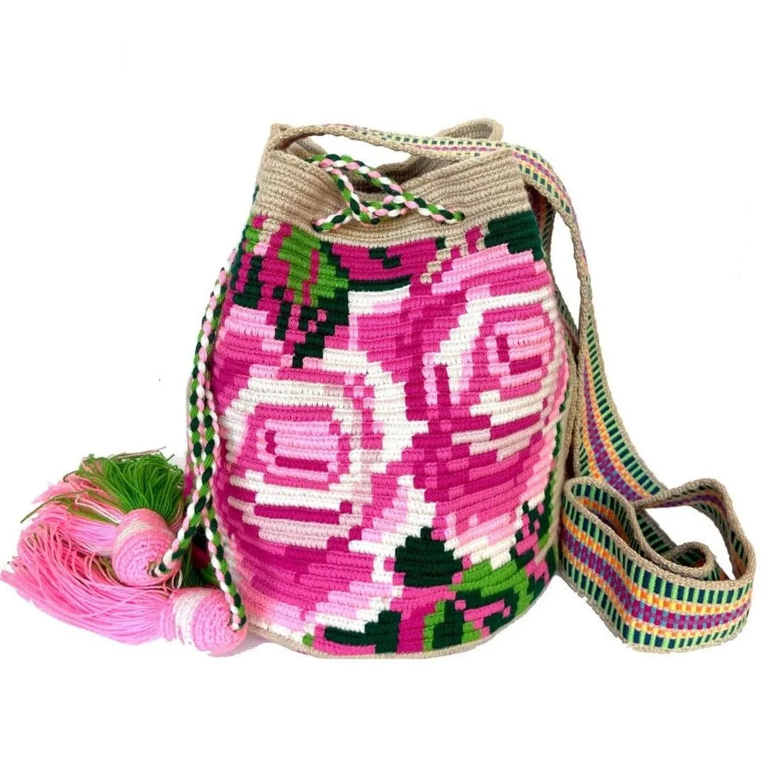 Rose Crochet Bags | Spring Crossbody Bags