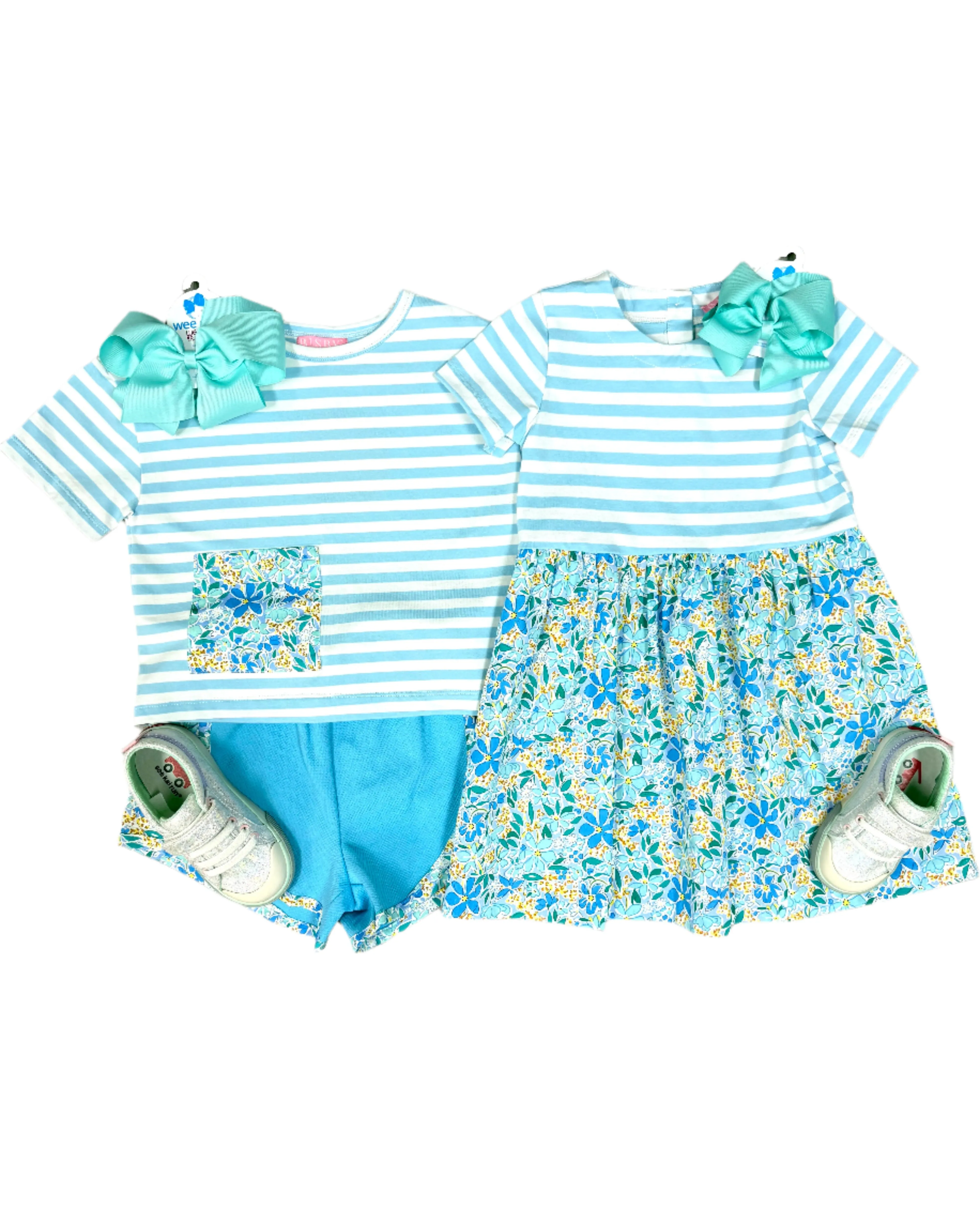 Rosie Dress - Frangipani Blue