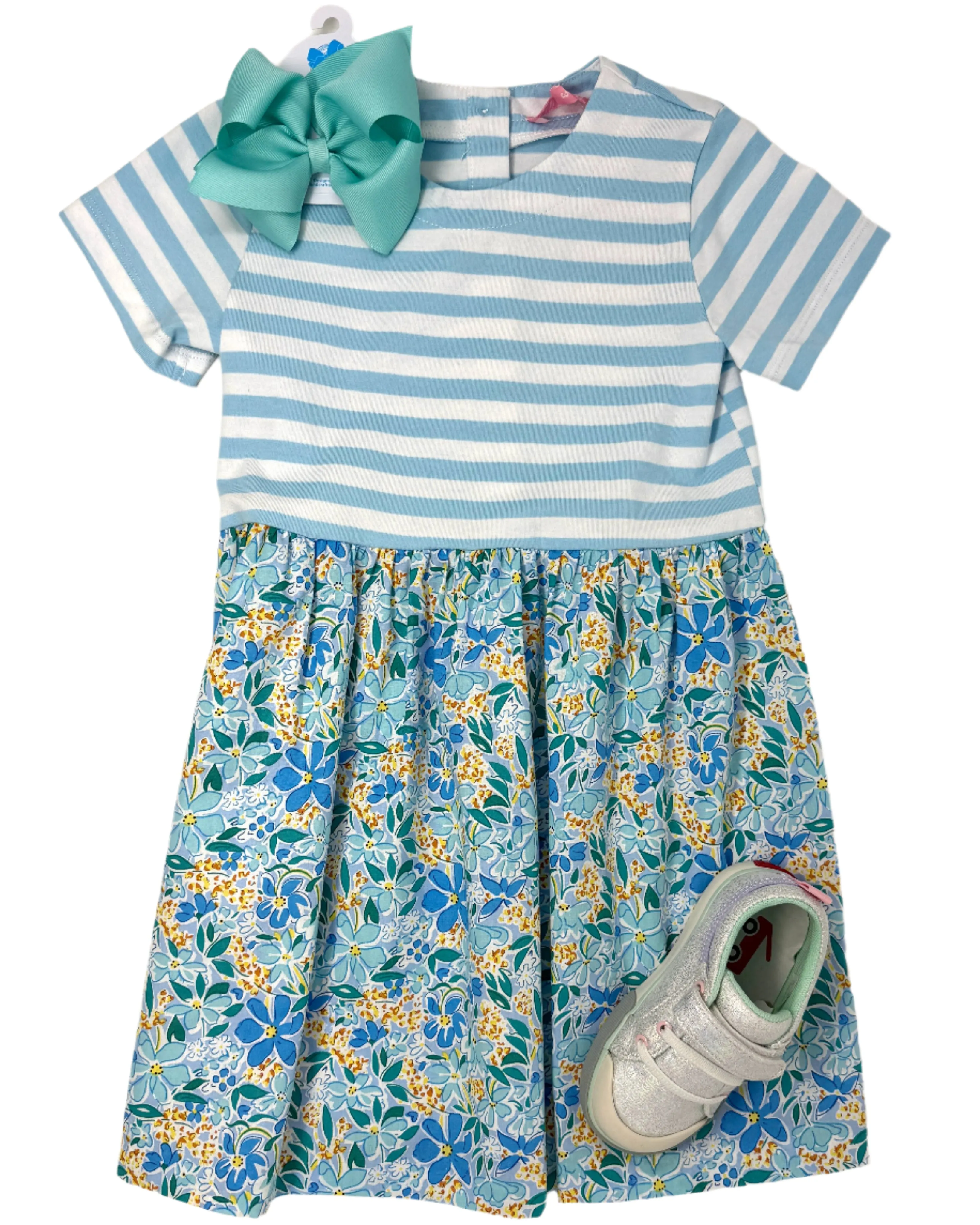 Rosie Dress - Frangipani Blue