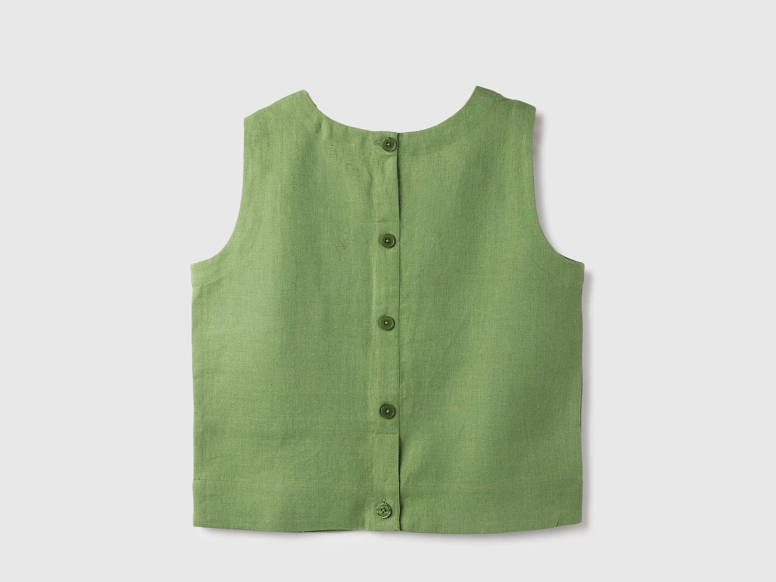 Round Neck Solid Tank Top