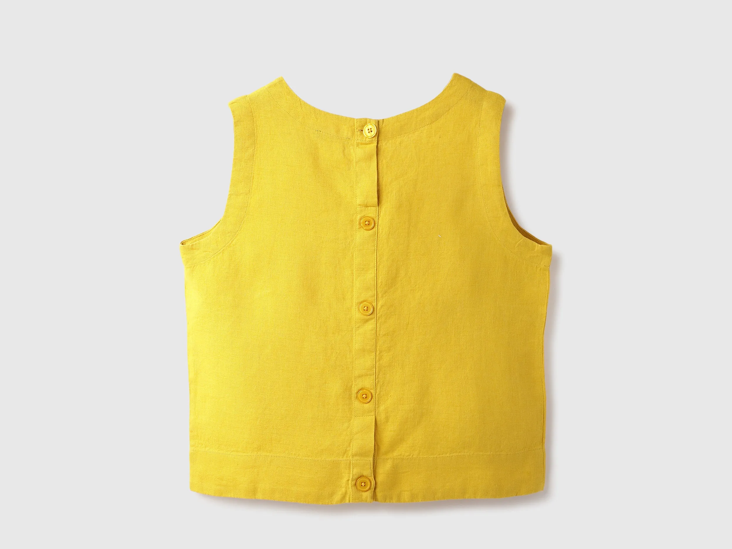 Round Neck Solid Tank Top