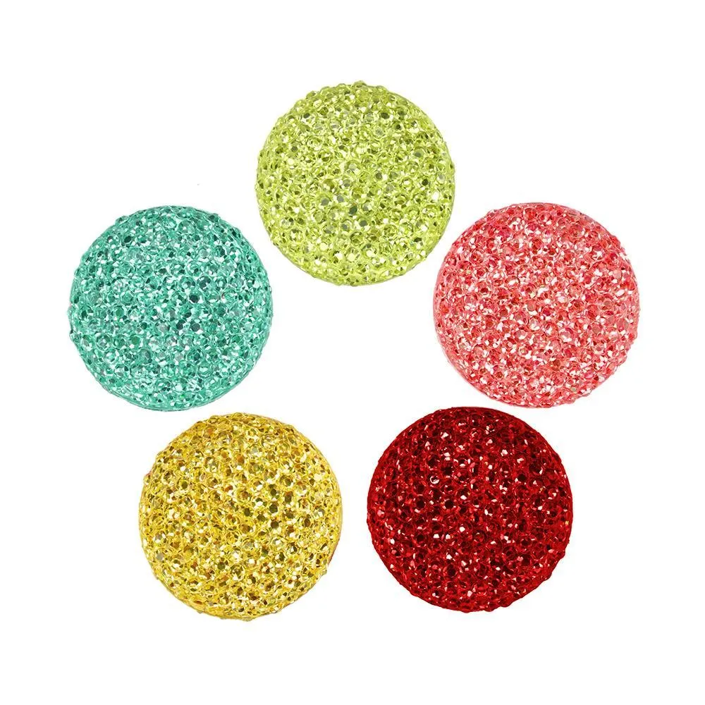 Round Self Adhesive Diamond Cluster Gems, 10-count