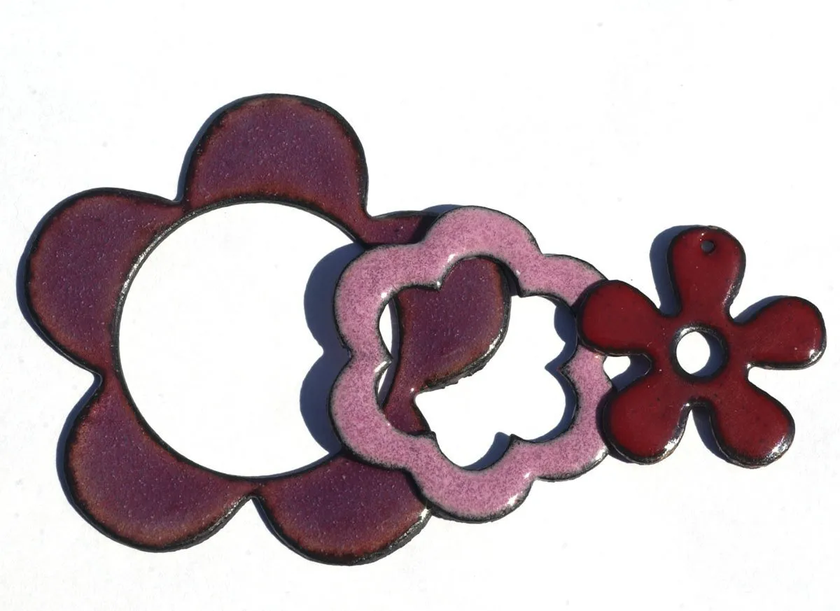 Ruffled Pattern 29.5mm x 23mm 20g Moon Cheshire for Blanks Enameling Stamping Texturing Soldering Variety of Metals