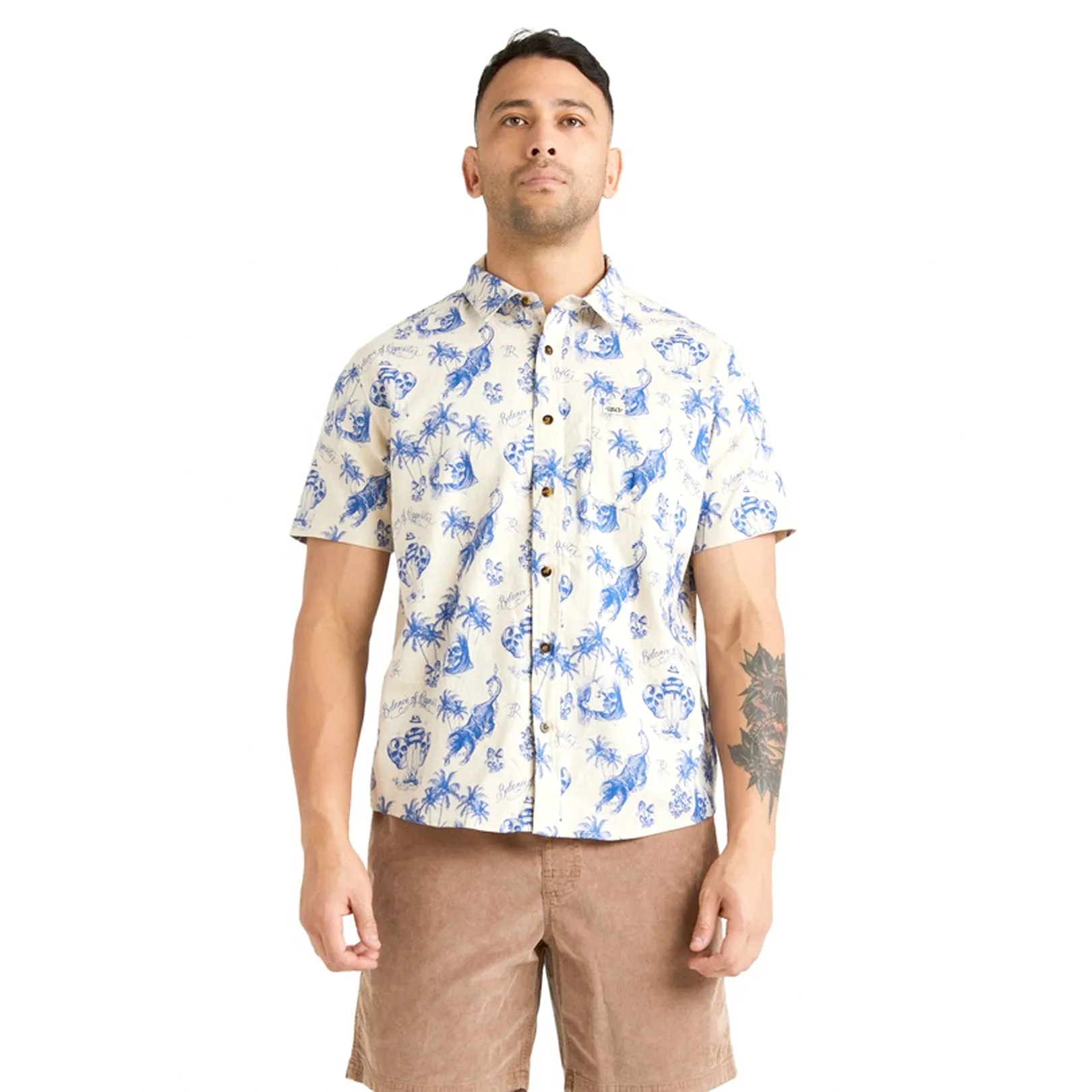 RVCA Chefs Kiss Shirt Natural