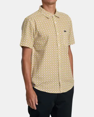 RVCA Mens Vacationist Short Sleeve Woven Shirt