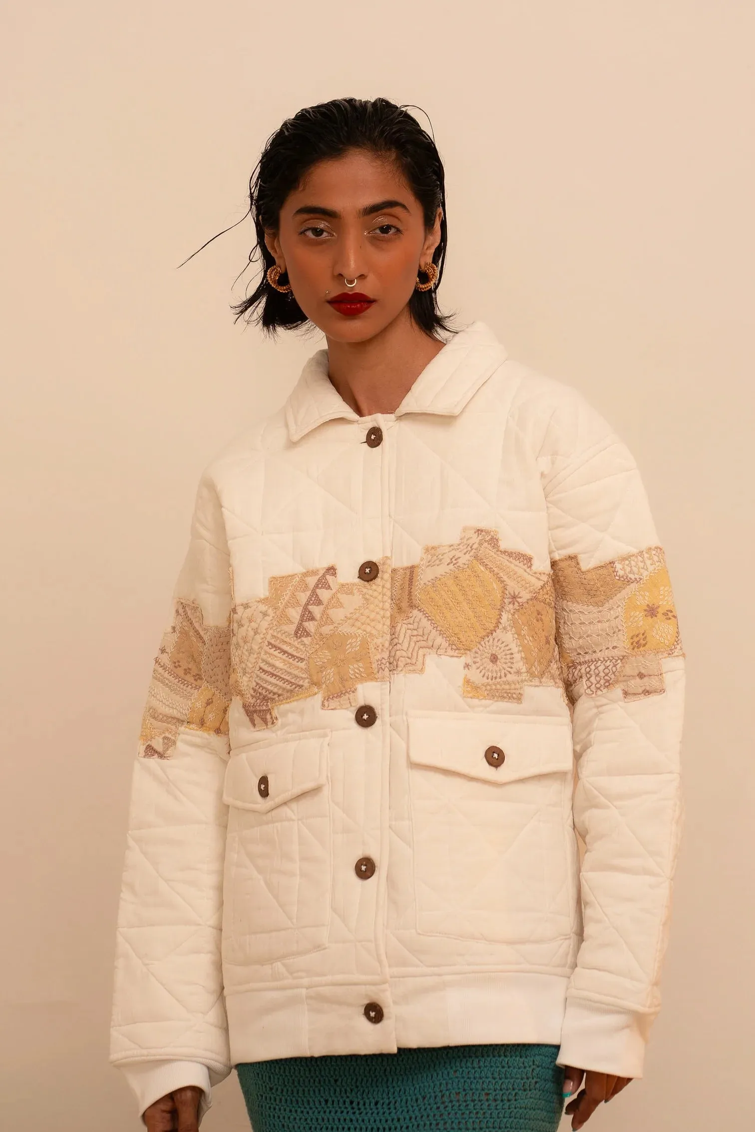 Samudram | Quilted Patchwork Jacket