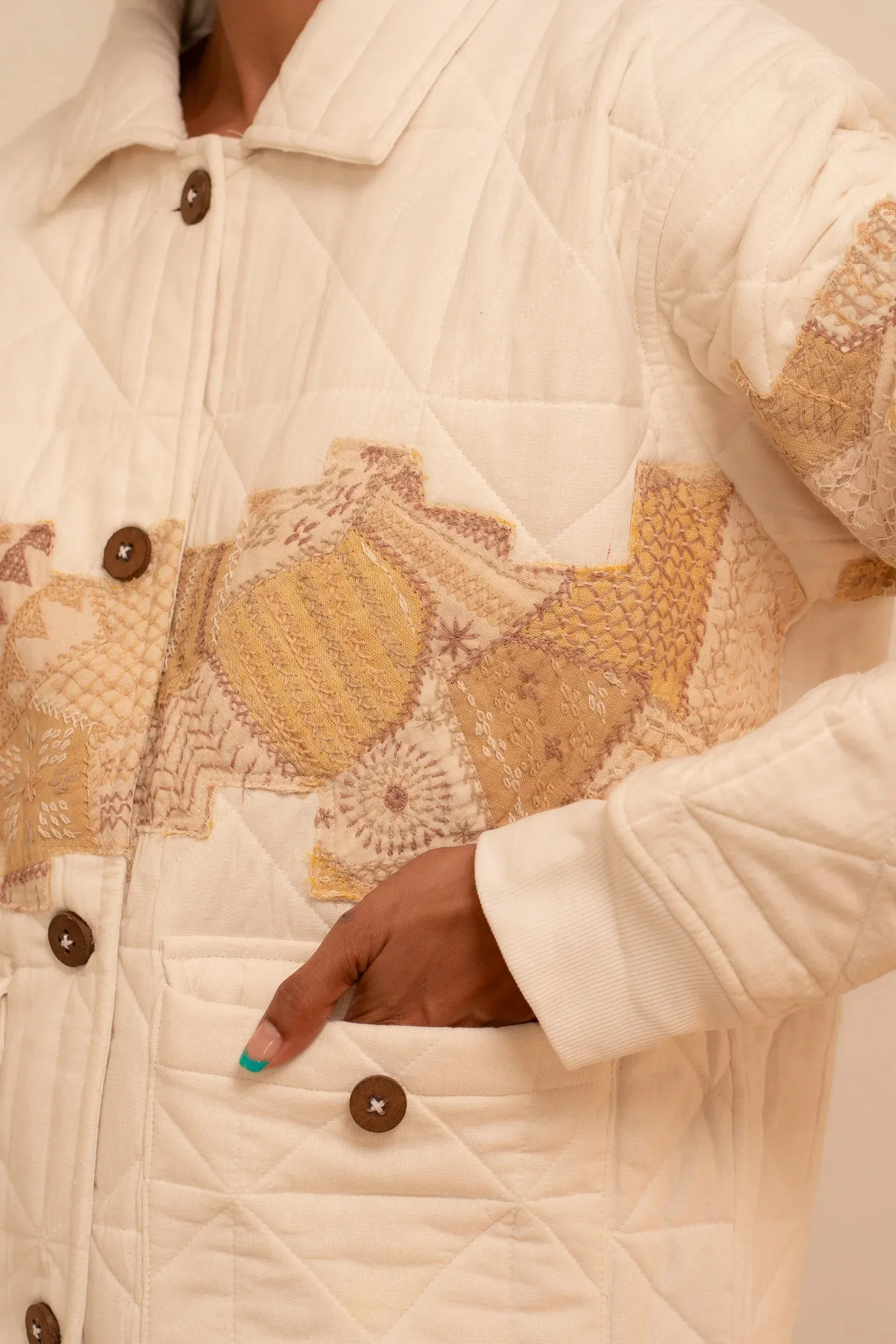 Samudram | Quilted Patchwork Jacket