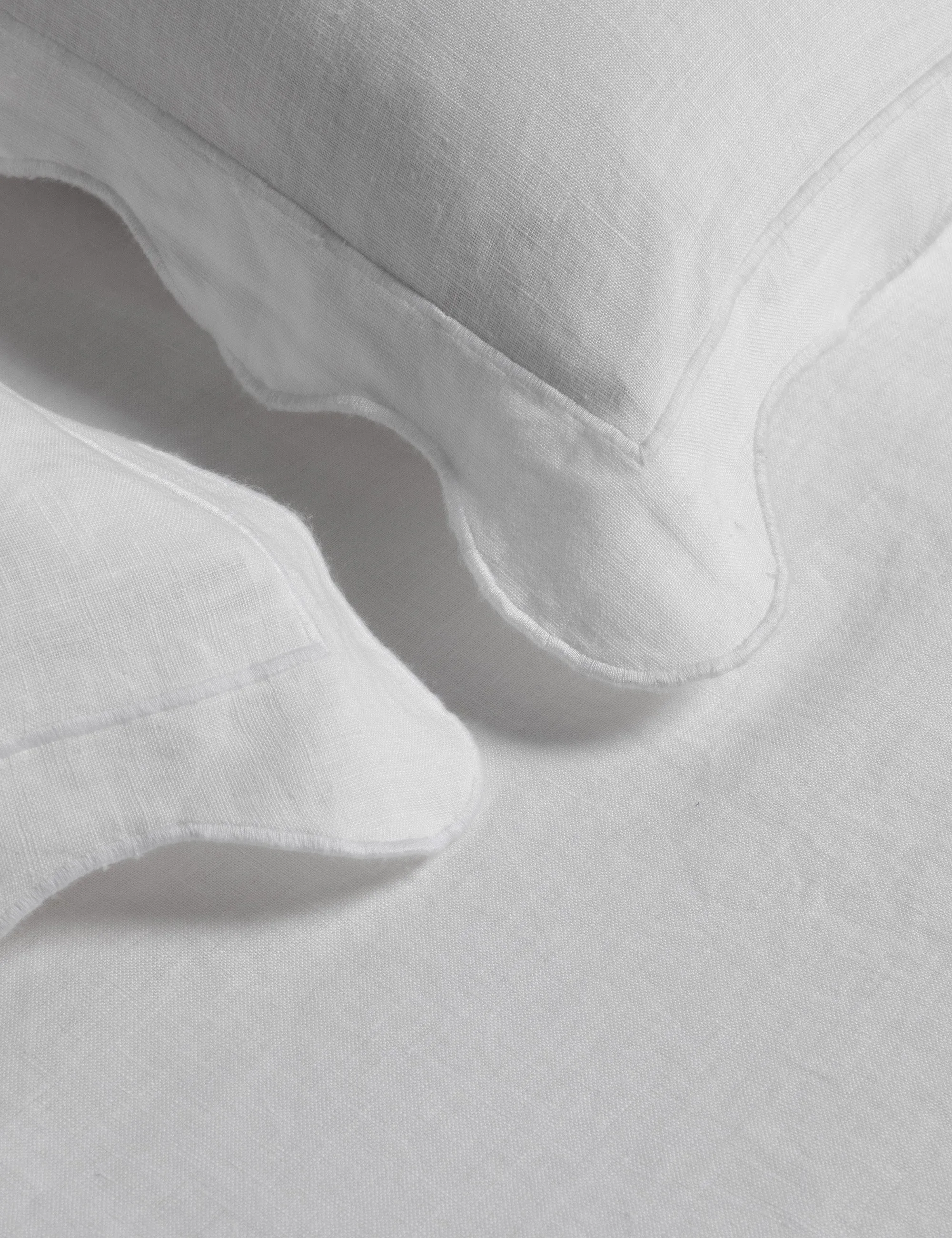 SCALLOP QUILT SET | WHITE