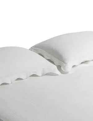 SCALLOP QUILT SET | WHITE