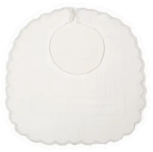 Scalloped Gilucci Hemstitch Bib