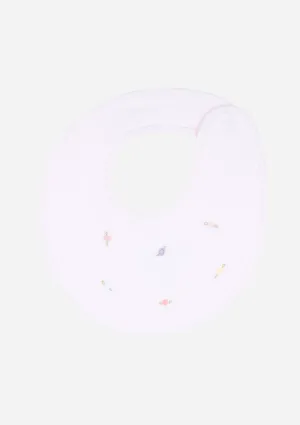 Scattered Roses Bib, Blush