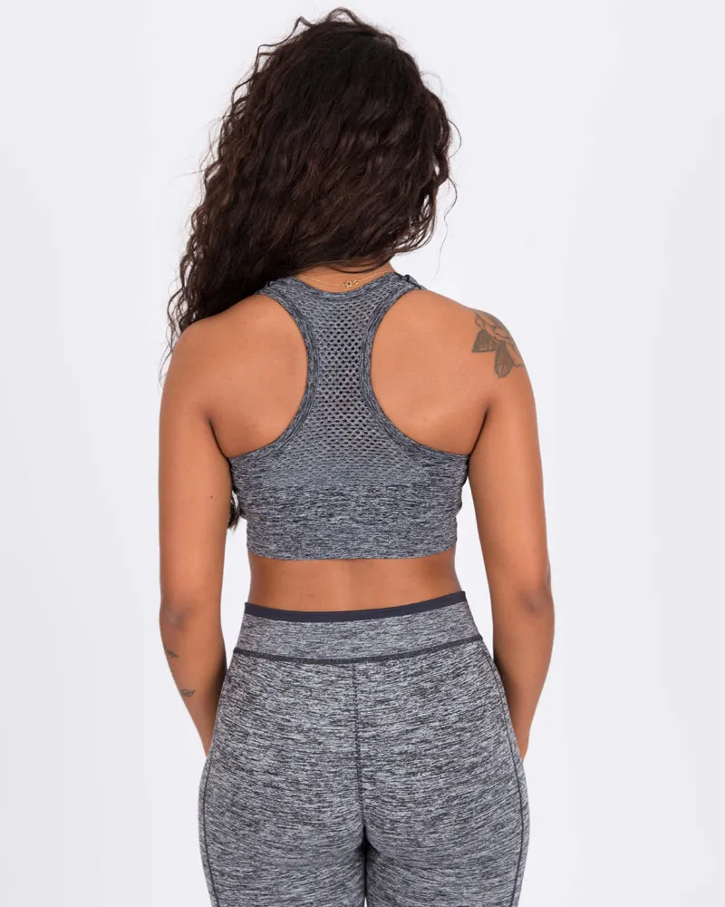 Seamless Sports Bra - Grey Marl