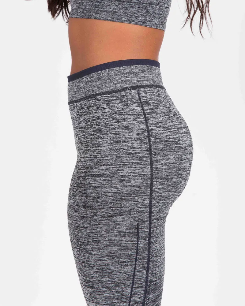 Seamless Sports Leggings - Grey Marl