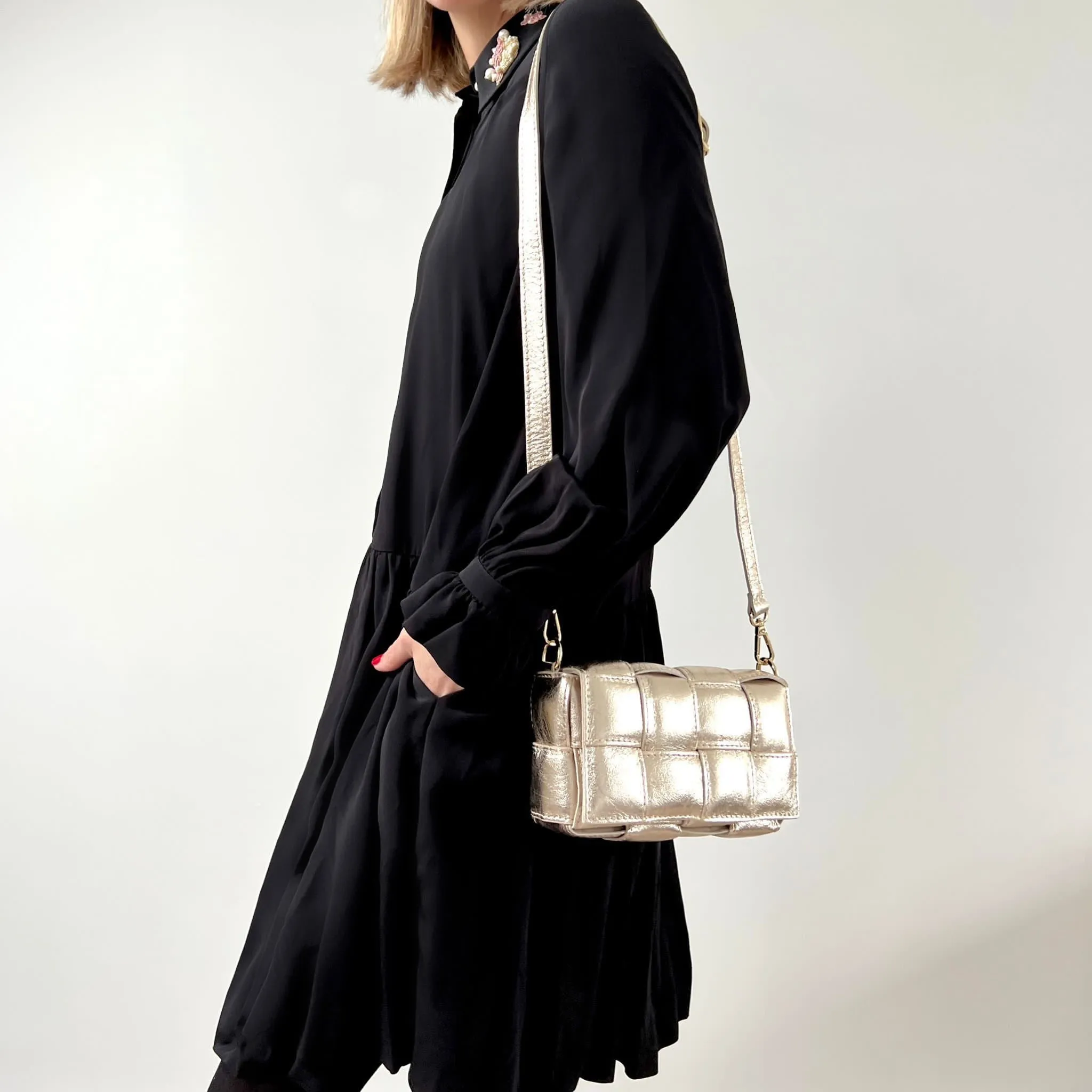 Serena Woven Clutch & Crossbody Bag