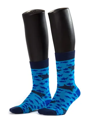 Shark Design Men Bamboo Socks