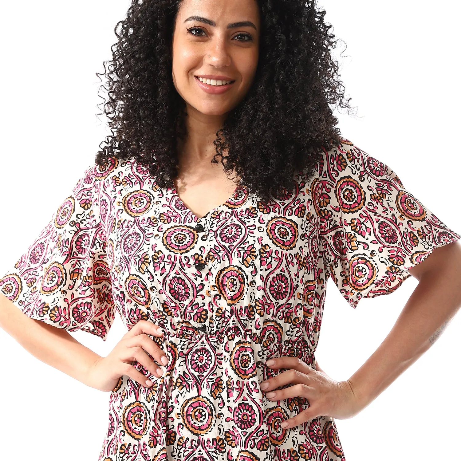 short_sleeeves_floral_dress_havan