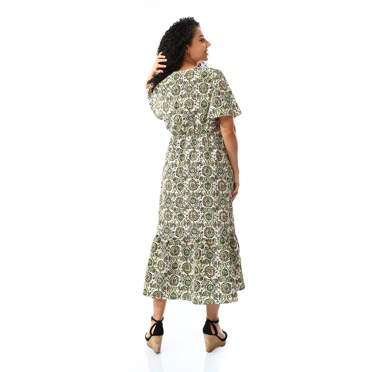 short_sleeeves_floral_dress_light_green