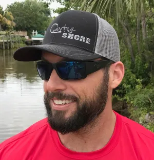 Signature Series Snapback Mesh Trucker Hat - Black/Silver
