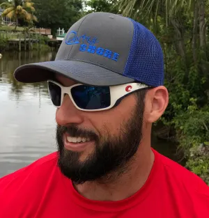 Signature Series Snapback Mesh Trucker Hat - Blue/Gray