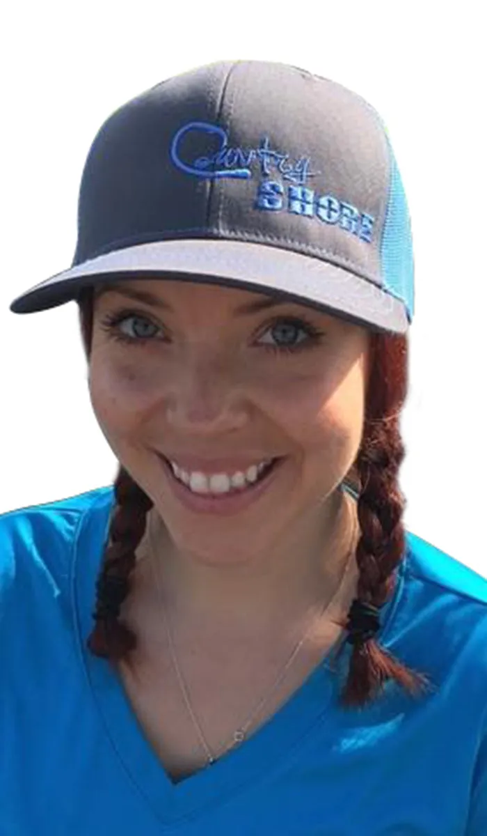 Signature Series Snapback Mesh Trucker Hat - Colombia Blue