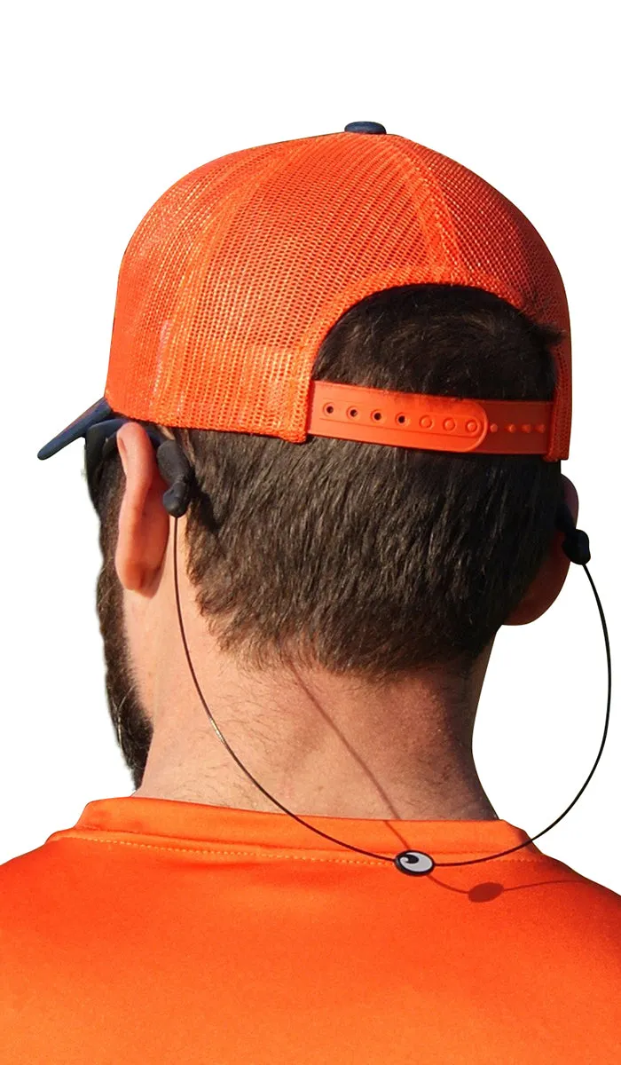 Signature Series Snapback Mesh Trucker Hat - Orange and Blue