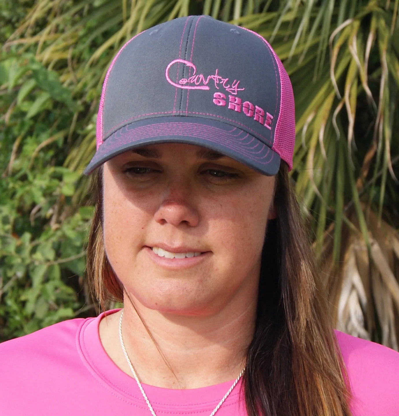 Signature Series Snapback Mesh Trucker Hat - Pink