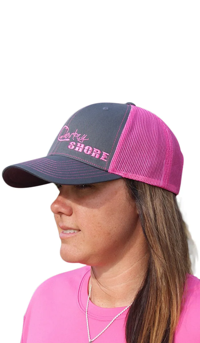 Signature Series Snapback Mesh Trucker Hat - Pink