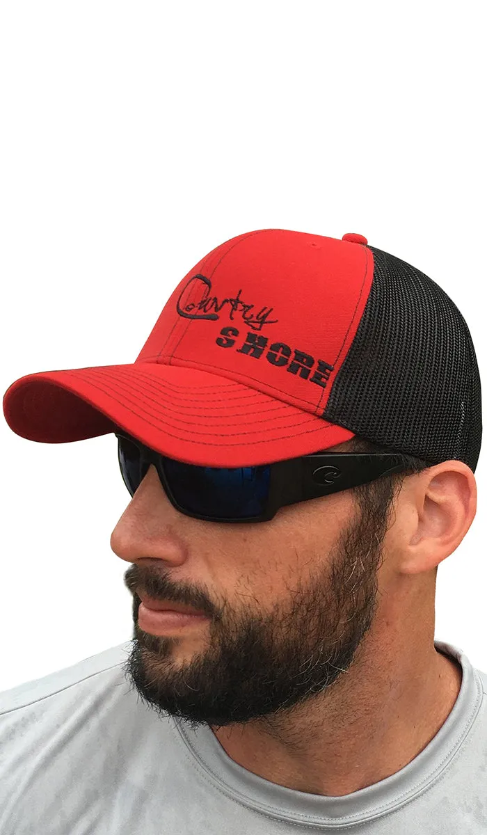 Signature Series Snapback Mesh Trucker Hat - Red