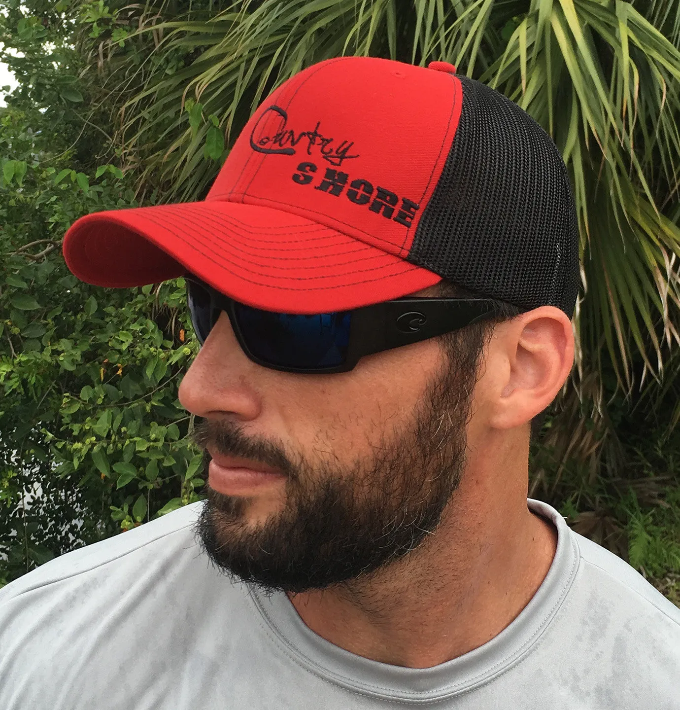 Signature Series Snapback Mesh Trucker Hat - Red