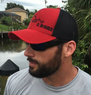 Signature Series Snapback Mesh Trucker Hat - Red