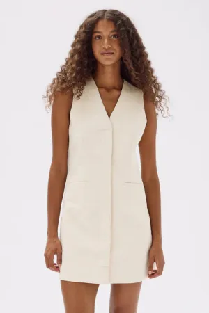 SIMONE COTTON LINEN BLEND SHIFT
