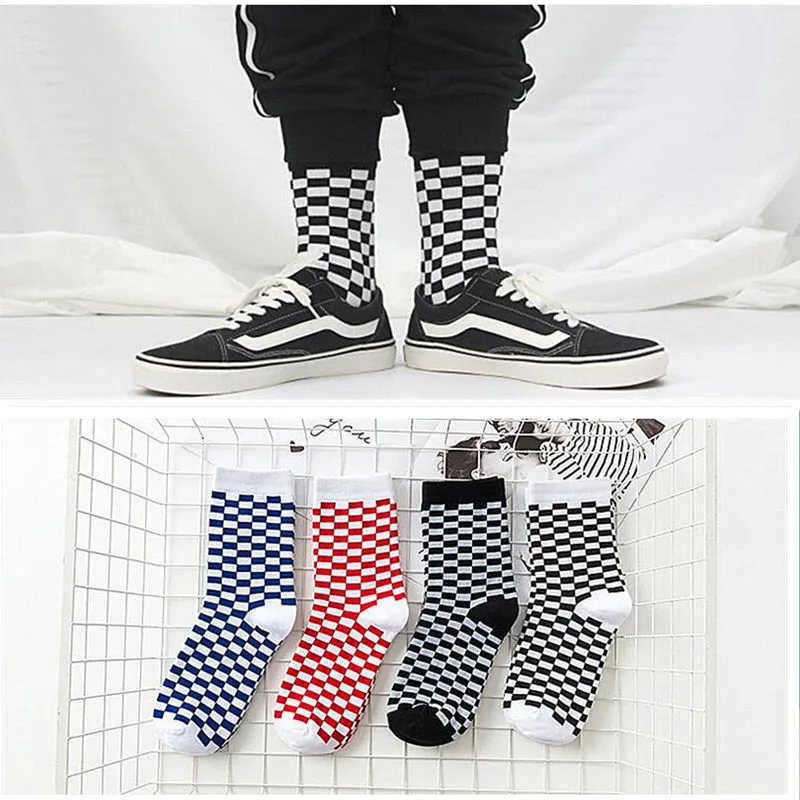 Skateboard Checkerboard Socks