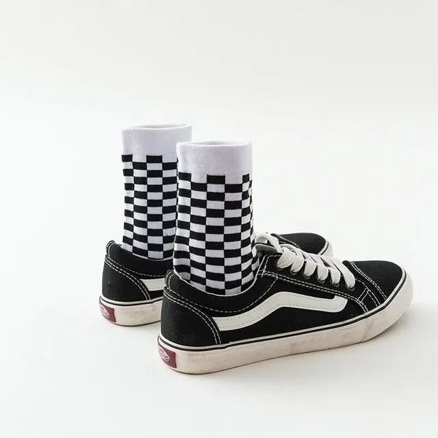 Skateboard Checkerboard Socks