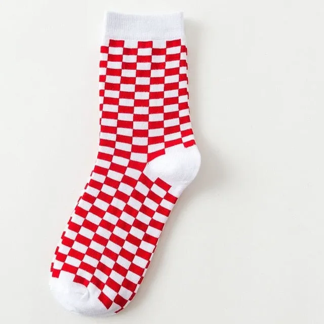 Skateboard Checkerboard Socks