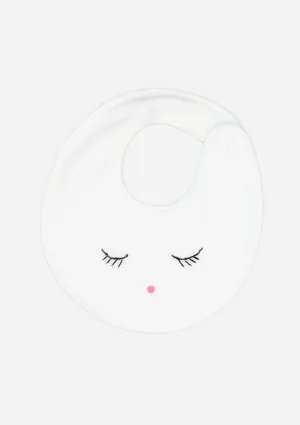 Sleepy Eyes & Rose Bib, Ivory
