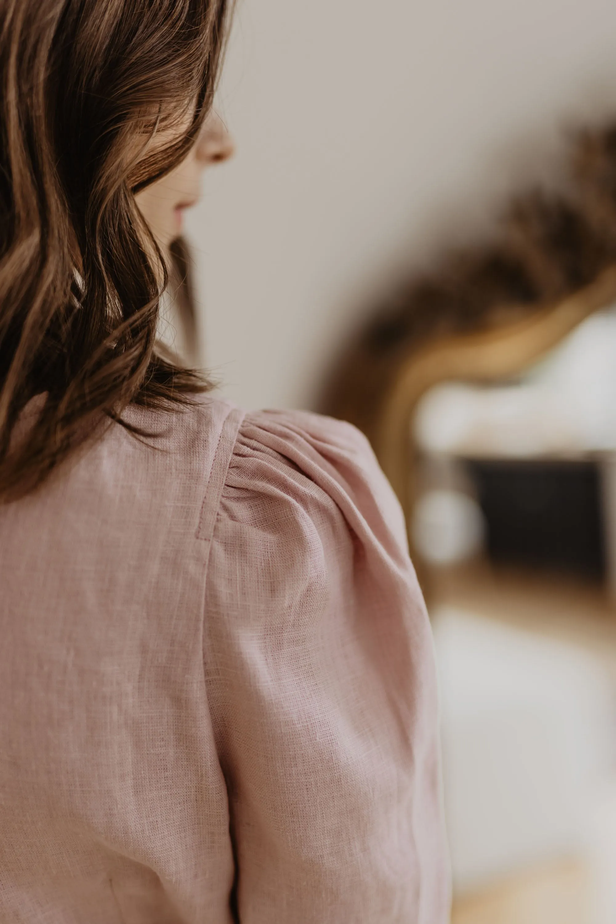 Smiltyne Linen Wrap Dress
