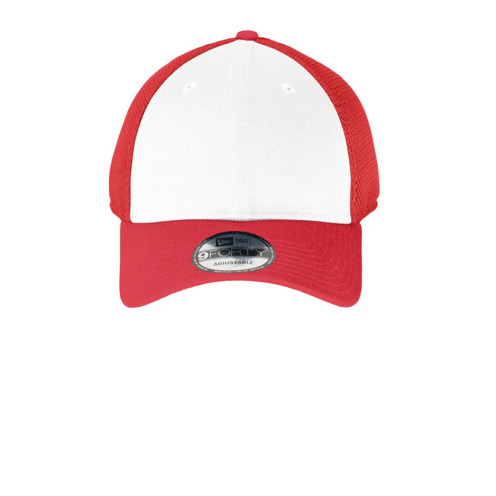 Snapback Contrast Front Mesh Cap