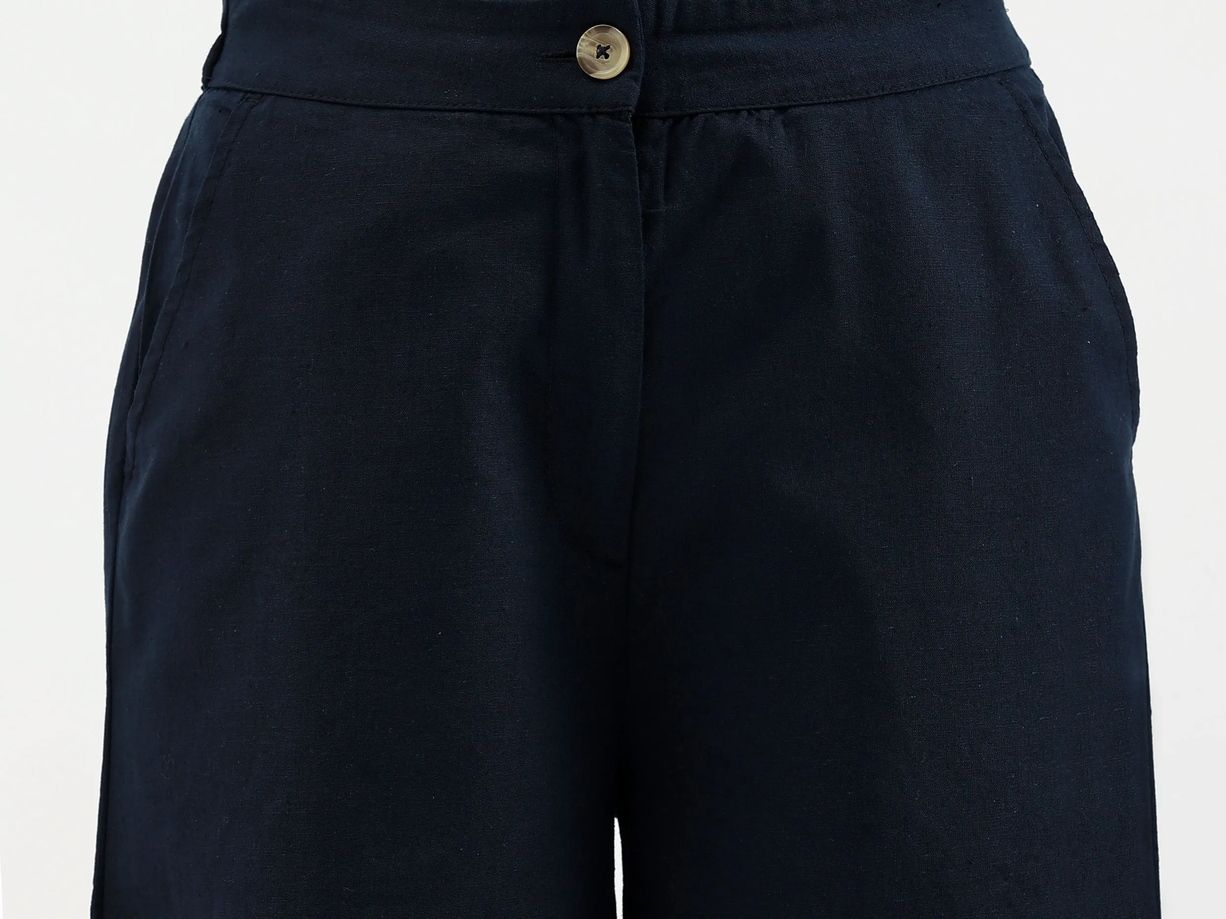 Solid Wide Leg Flared Pants