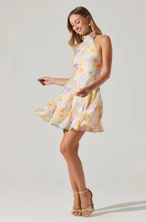 Sommar Halter Mini Dress