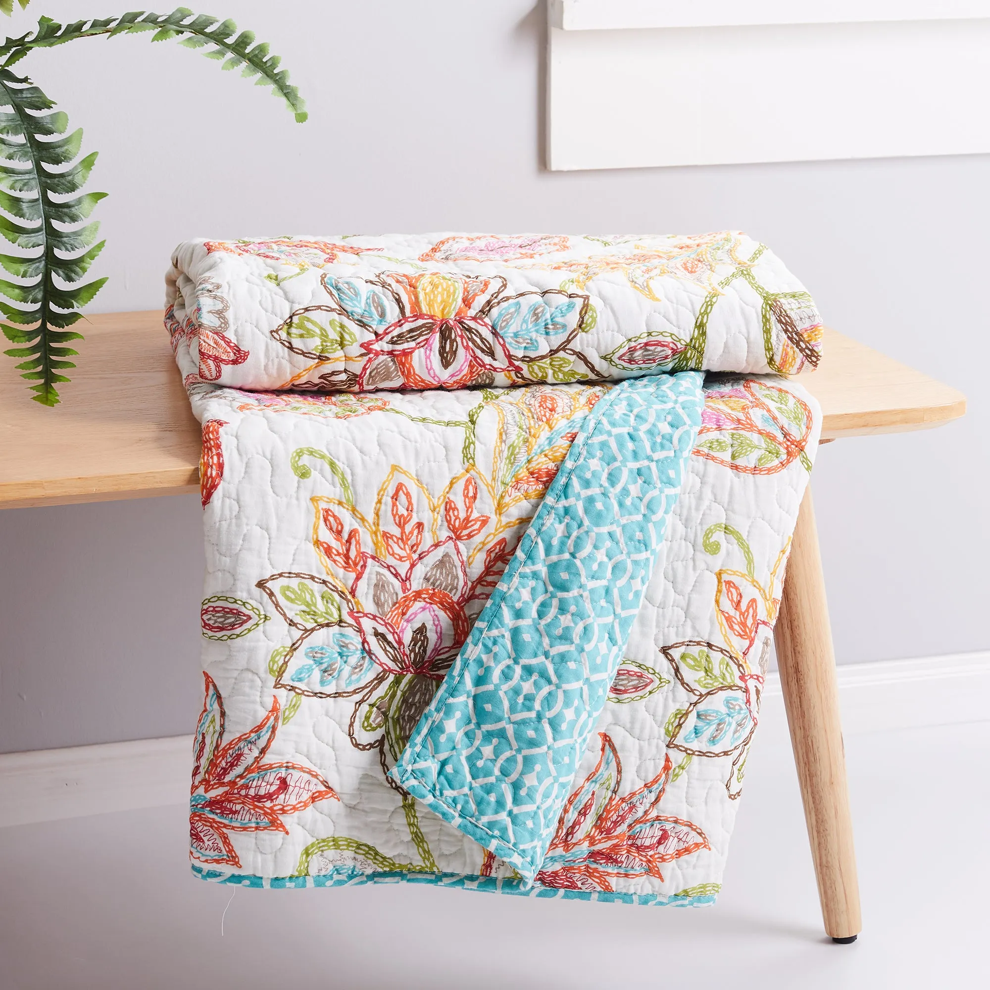 Sophia Quilted Throw