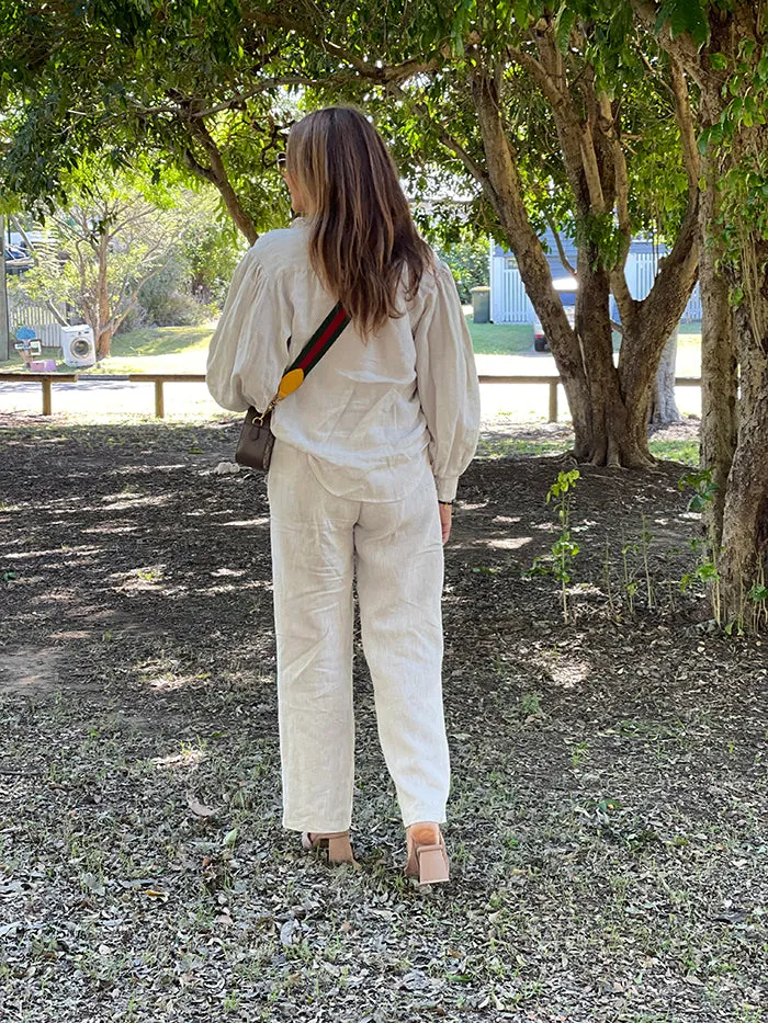 Spencer Linen Pants - Natural