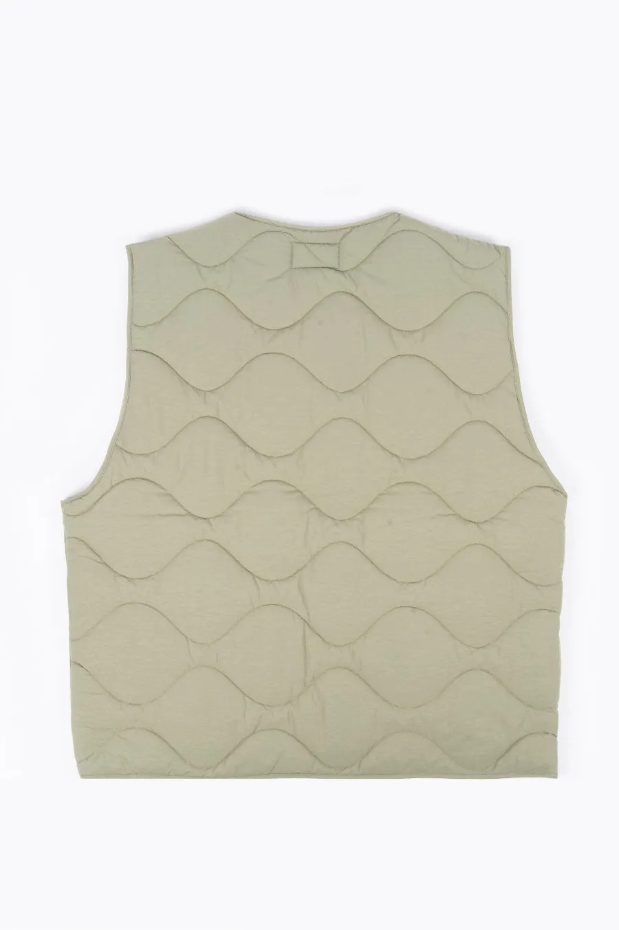 STUSSY RECYCLED NYLON LINER VEST COYOTE