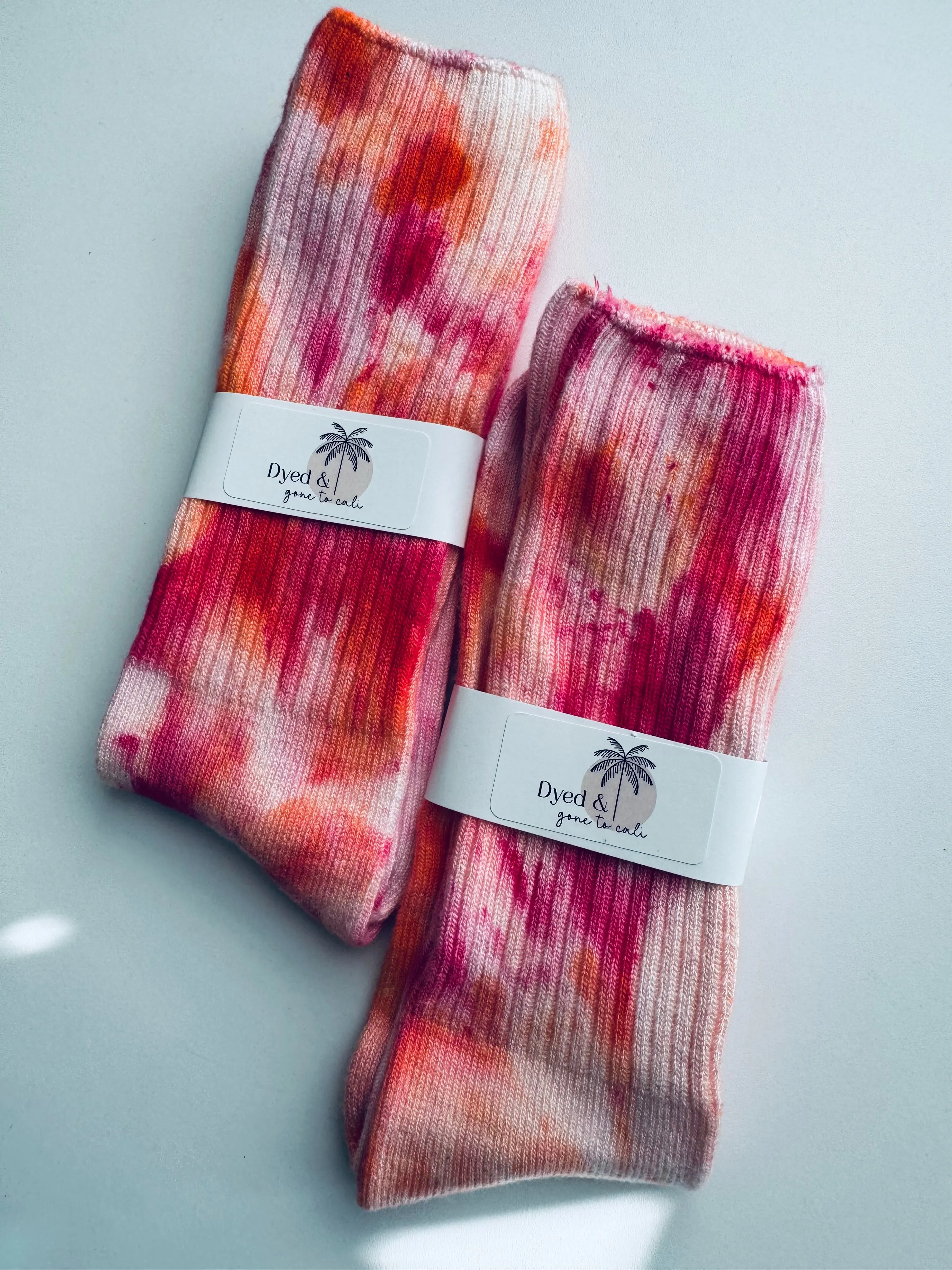 Summer Pop Bamboo Ice Dye Socks Adult One Size